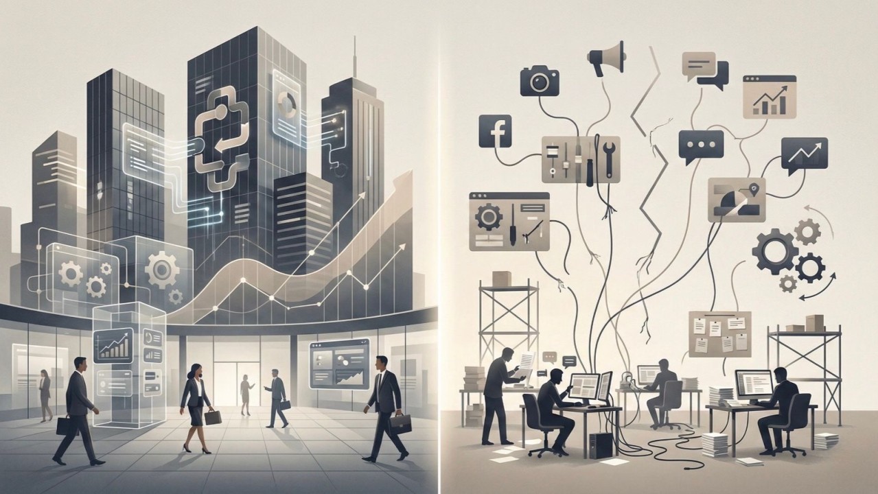 POR QUE O MARKETING ESCALA COMO ATIVO NOS EUA — E OPERA COMO SERVIÇO NO BRASIL