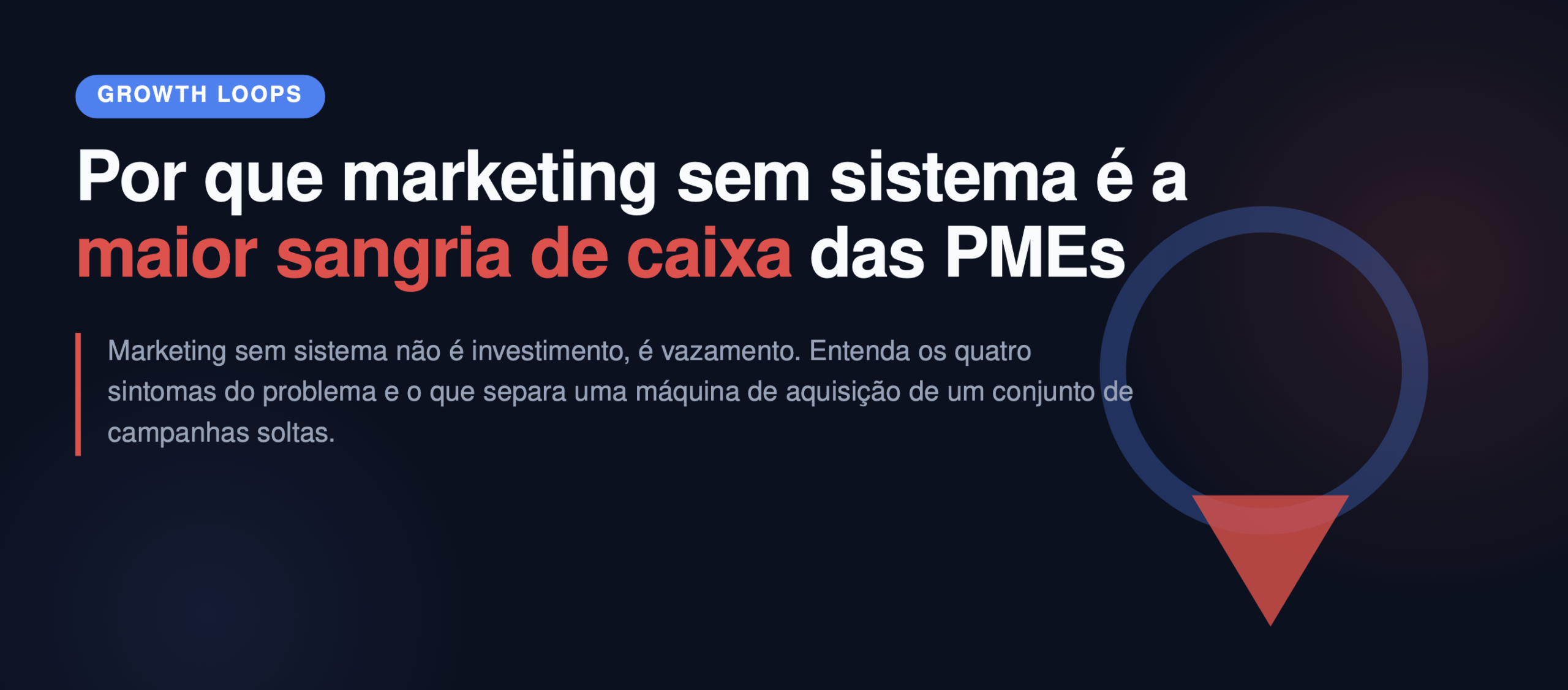 Por que marketing sem sistema é a maior sangria de caixa das PMEs